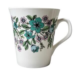 Royal Stafford Bone China Mug Floral Blue Flowers England